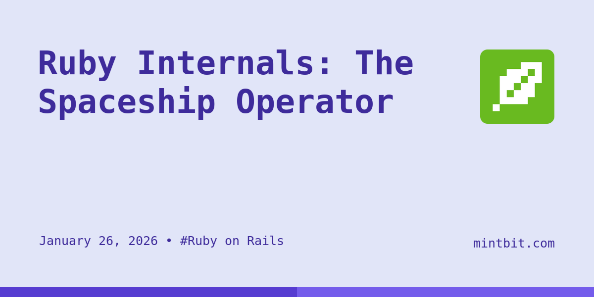 Ruby Internals: The Spaceship Operator - Mintbit